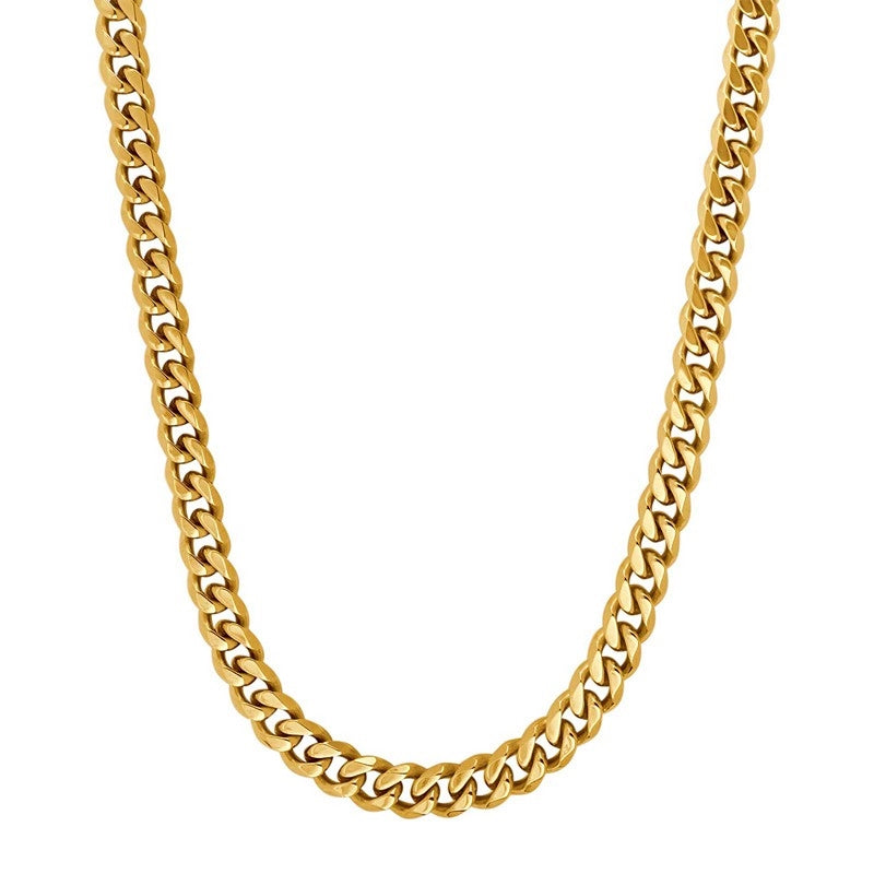 Son of Noa panserkæde fra Nordahl Andersen i stål med IP gold, 55 cm.